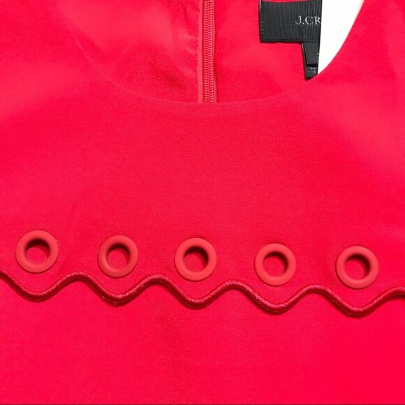 NWT. J. Crew Scalloped dress with grommets size 2 - Picture 7 of 8